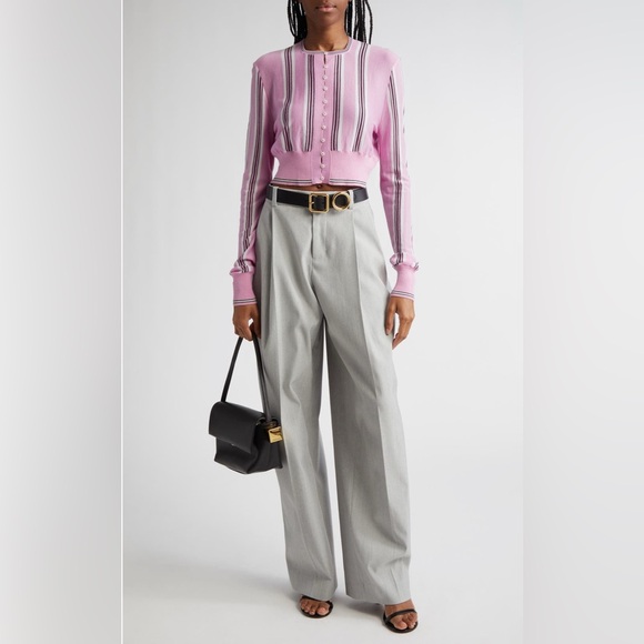 NWT Jacquemus Le Pantalon Curzio Suiting pleated Pants 34 US 2 - Picture 1 of 16